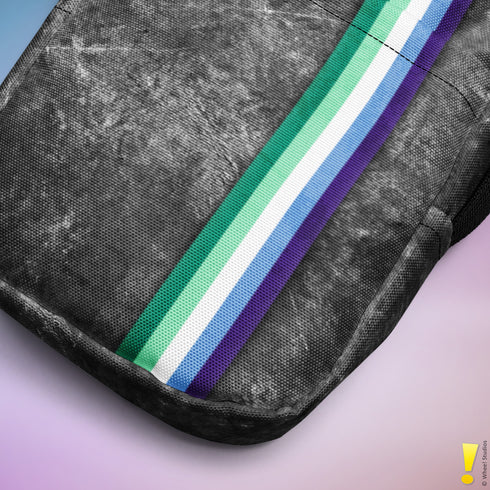 Gay Male Pride Grunge Stripe Crossbody Bag